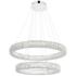 Madeline 32" Wide Chrome 2-Tier LED Chandelier