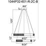 7_Madeline 32" Wide Chrome 2-Tier LED Chandelier more views