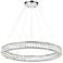 Madeline 32" Wide Chrome LED Ring Chandelier