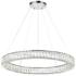 Madeline 32" Wide Chrome LED Ring Chandelier