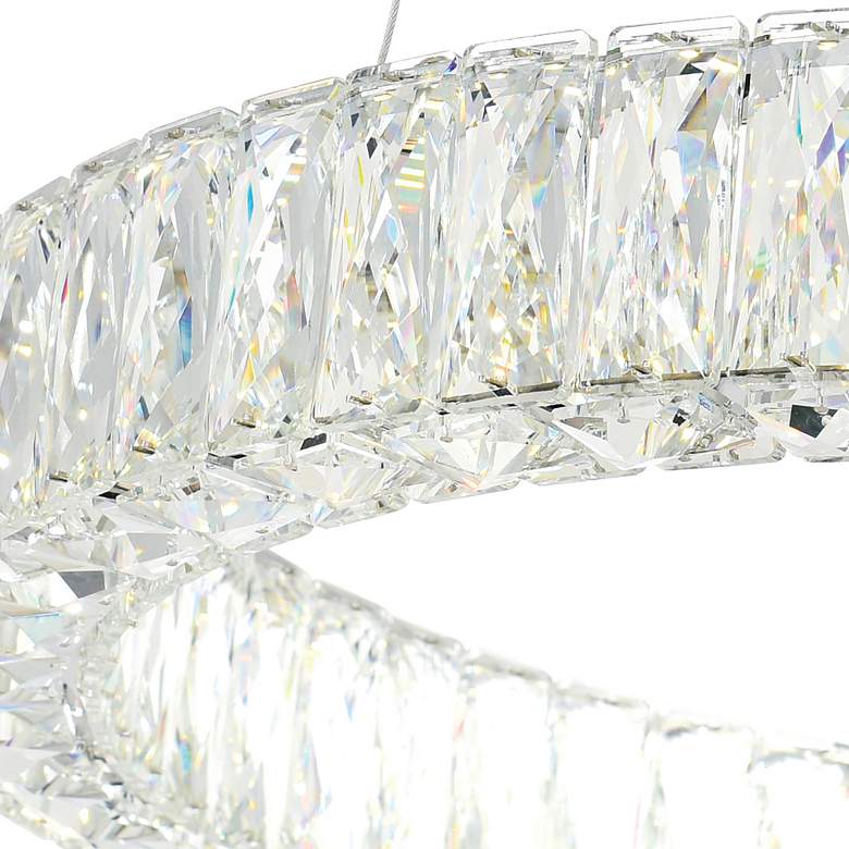 Image 5 Madeline 32" Wide Chrome LED Ring Chandelier more views