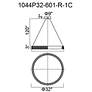 6_Madeline 32" Wide Chrome LED Ring Chandelier more views