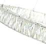 2_Madeline 32"W Chrome LED Three-Tier Crystal Ring Chandelier more views