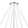 5_Madeline 32"W Chrome LED Three-Tier Crystal Ring Chandelier more views