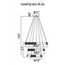 7_Madeline 32"W Chrome LED Three-Tier Crystal Ring Chandelier more views