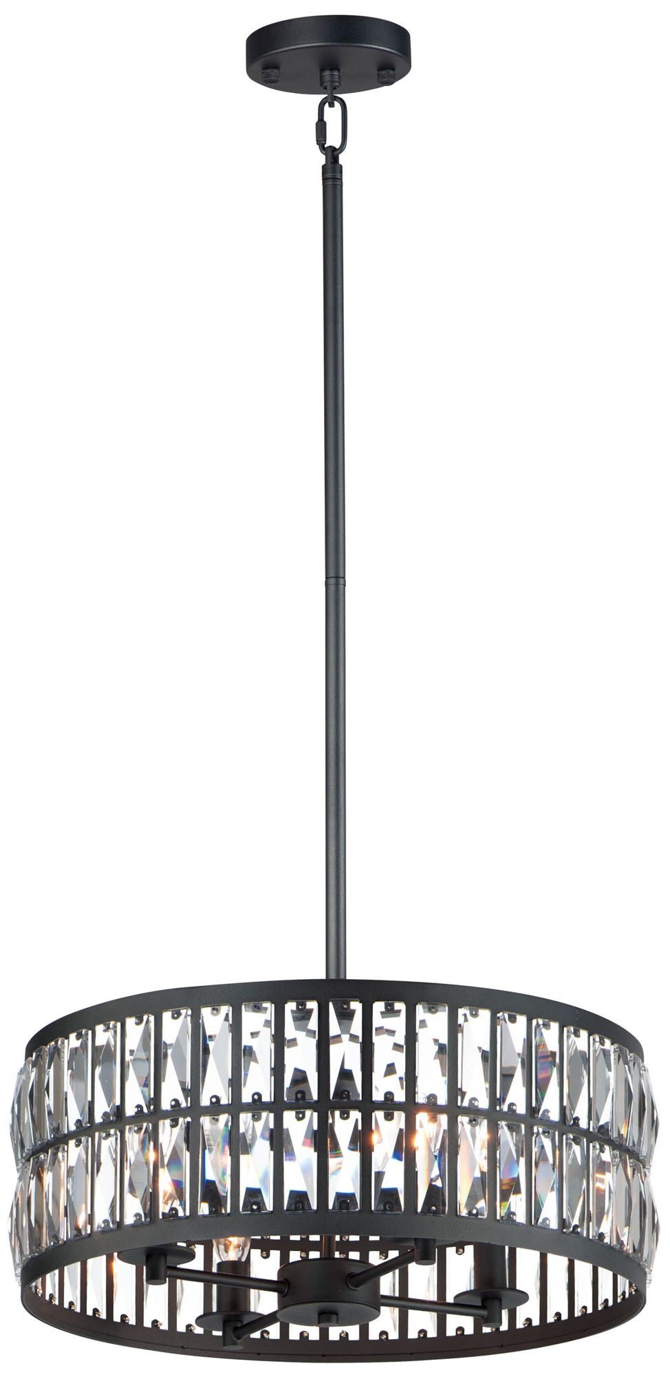 Madeline 4Light 20" Wide Black Pendant Light 457J9 Lamps Plus