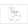 Madeline Black and White Dining Chair