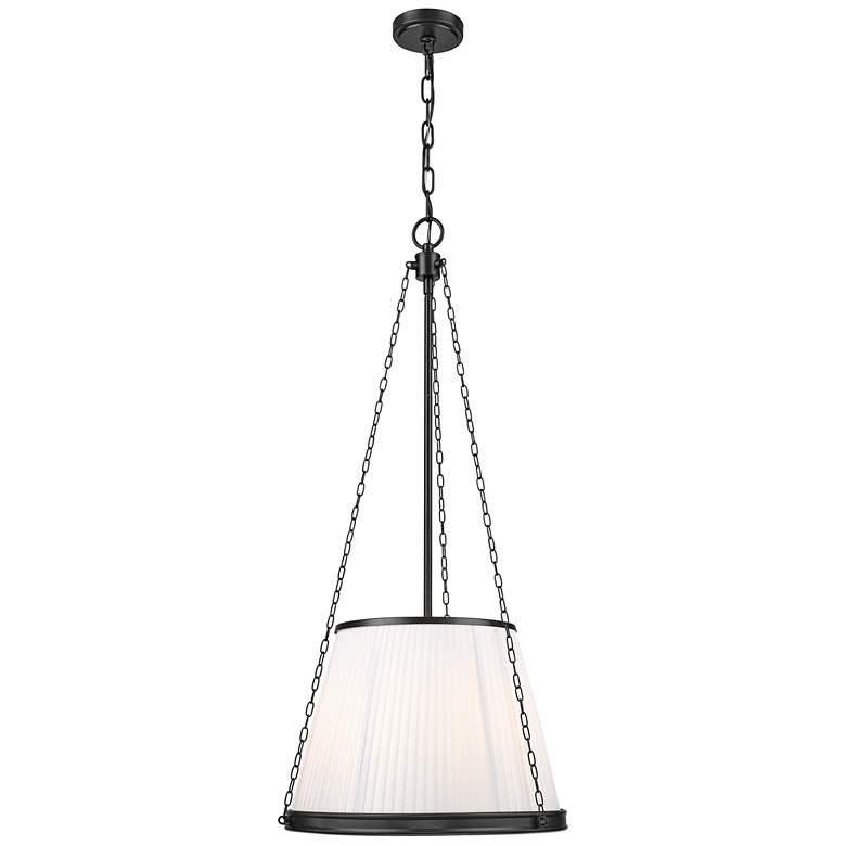 Image 1 Madeline by Z-Lite Matte Black 18 inch 5 Light Pendant