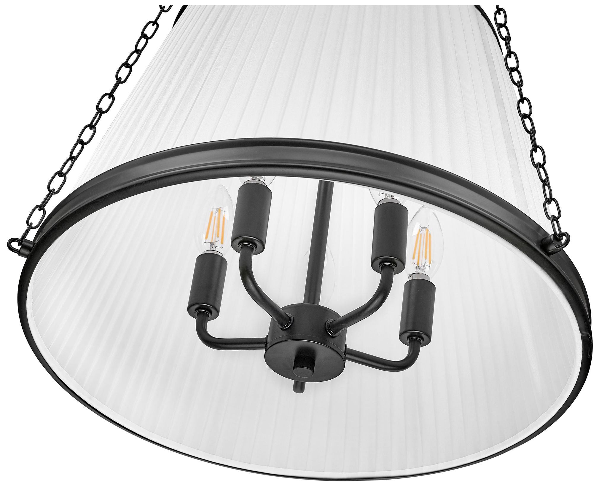 Image 4 Madeline by Z-Lite Matte Black 18 inch 5 Light Pendant more views