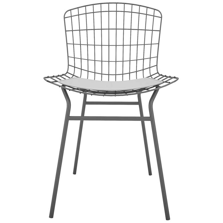 Image 4 Madeline Charcoal Grey and Black Dining Chair more views
