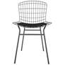 Madeline Charcoal Grey and Black Dining Chair