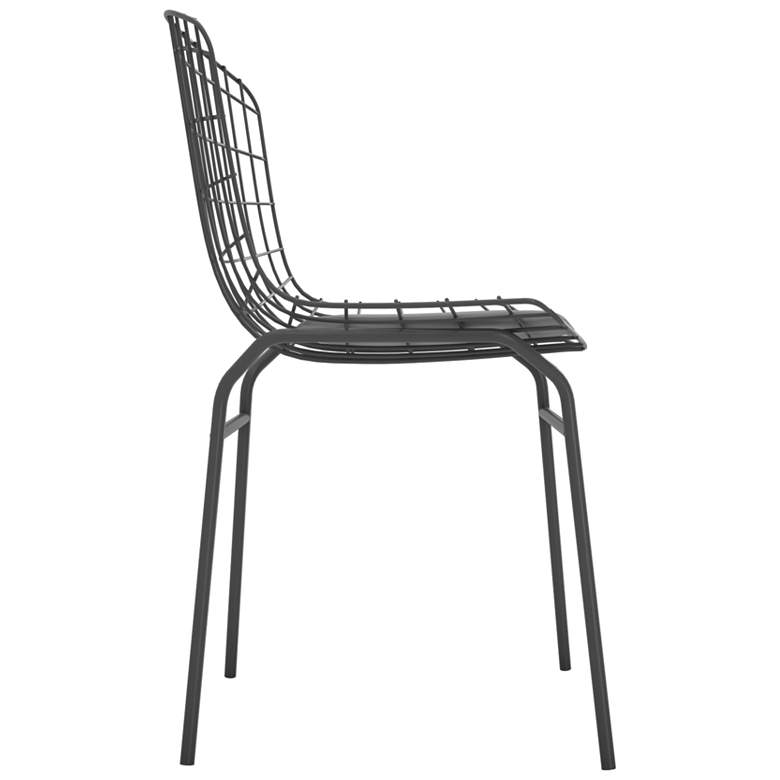 Image 3 Madeline Charcoal Grey and White Dining Chair more views