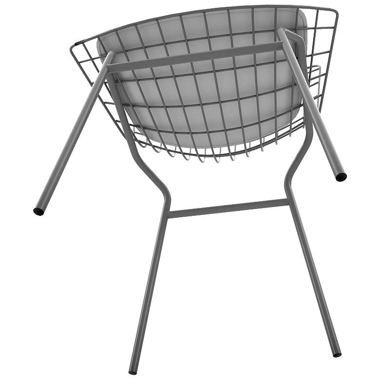 Image 4 Madeline Charcoal Grey and White Dining Chair more views