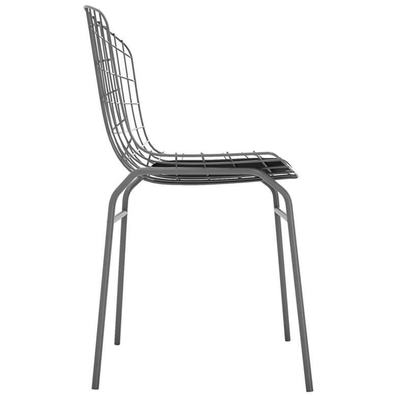 Image 6 Madeline Charcoal Grey and White Dining Chair more views