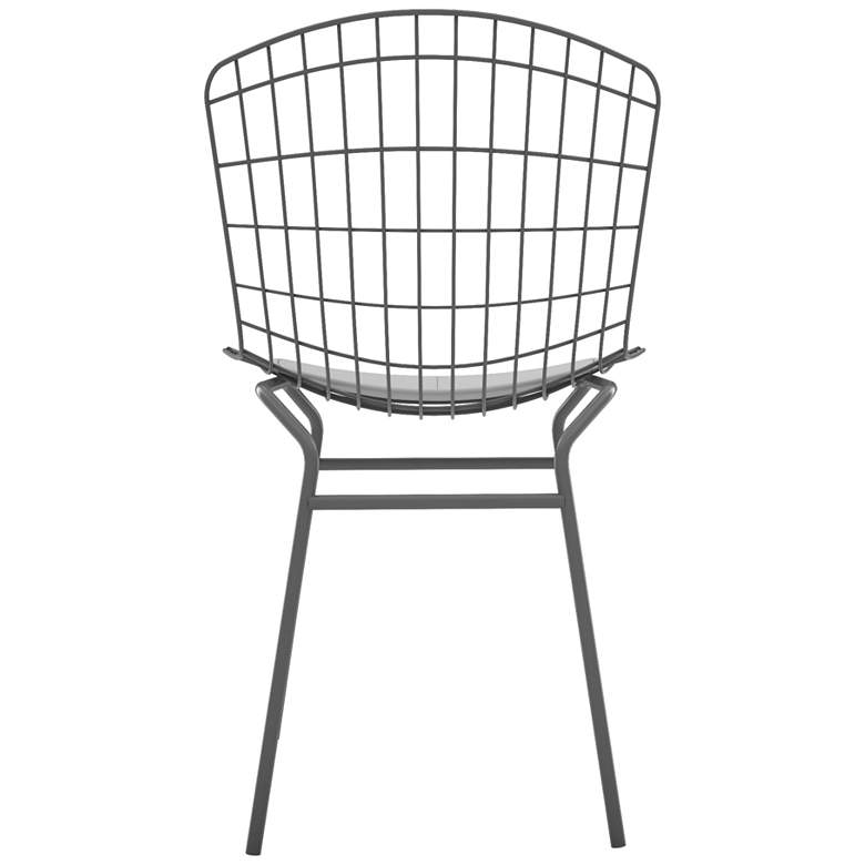 Image 7 Madeline Charcoal Grey and White Dining Chair more views