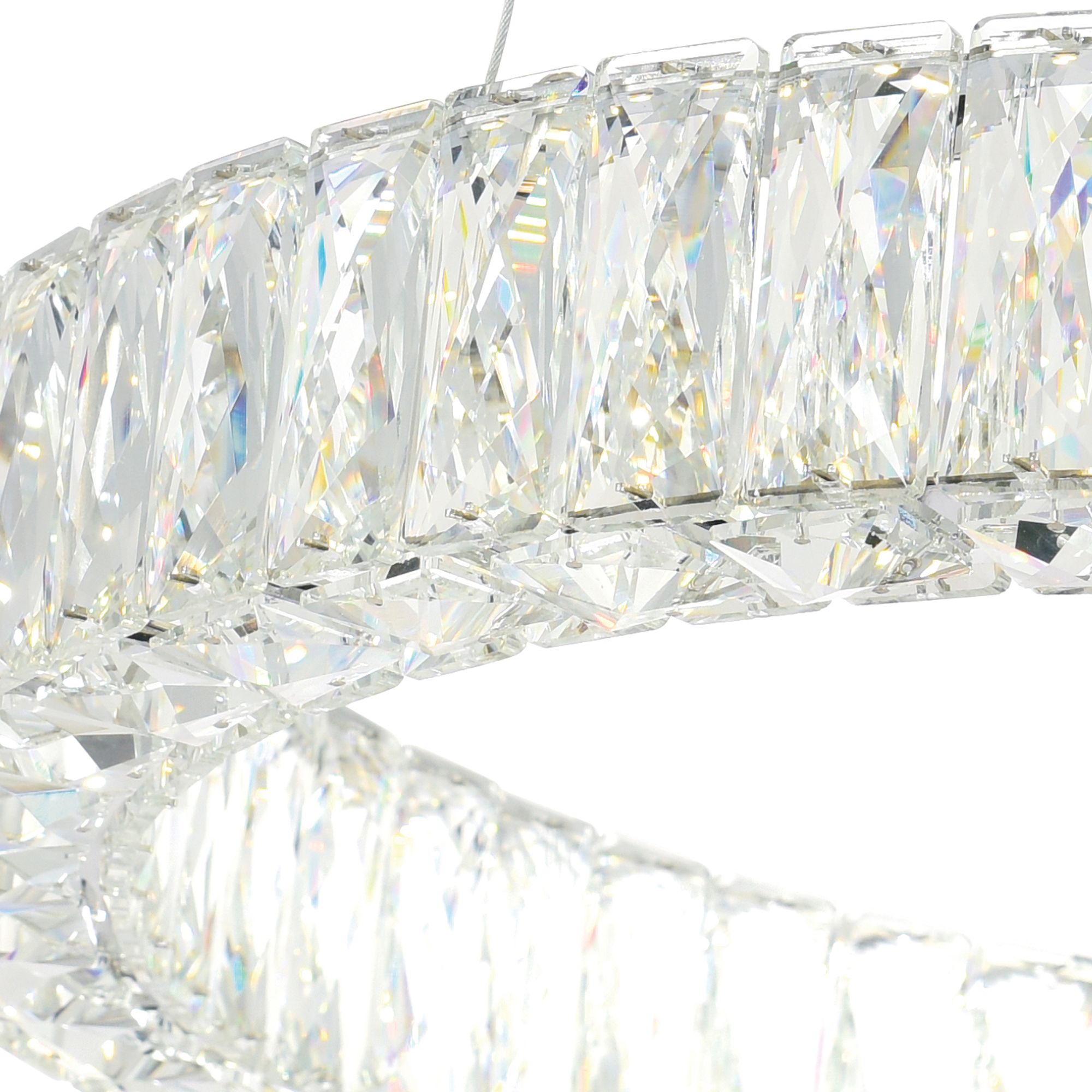 Image 5 Madeline Integrated LED 32in Chrome Chandelier more views