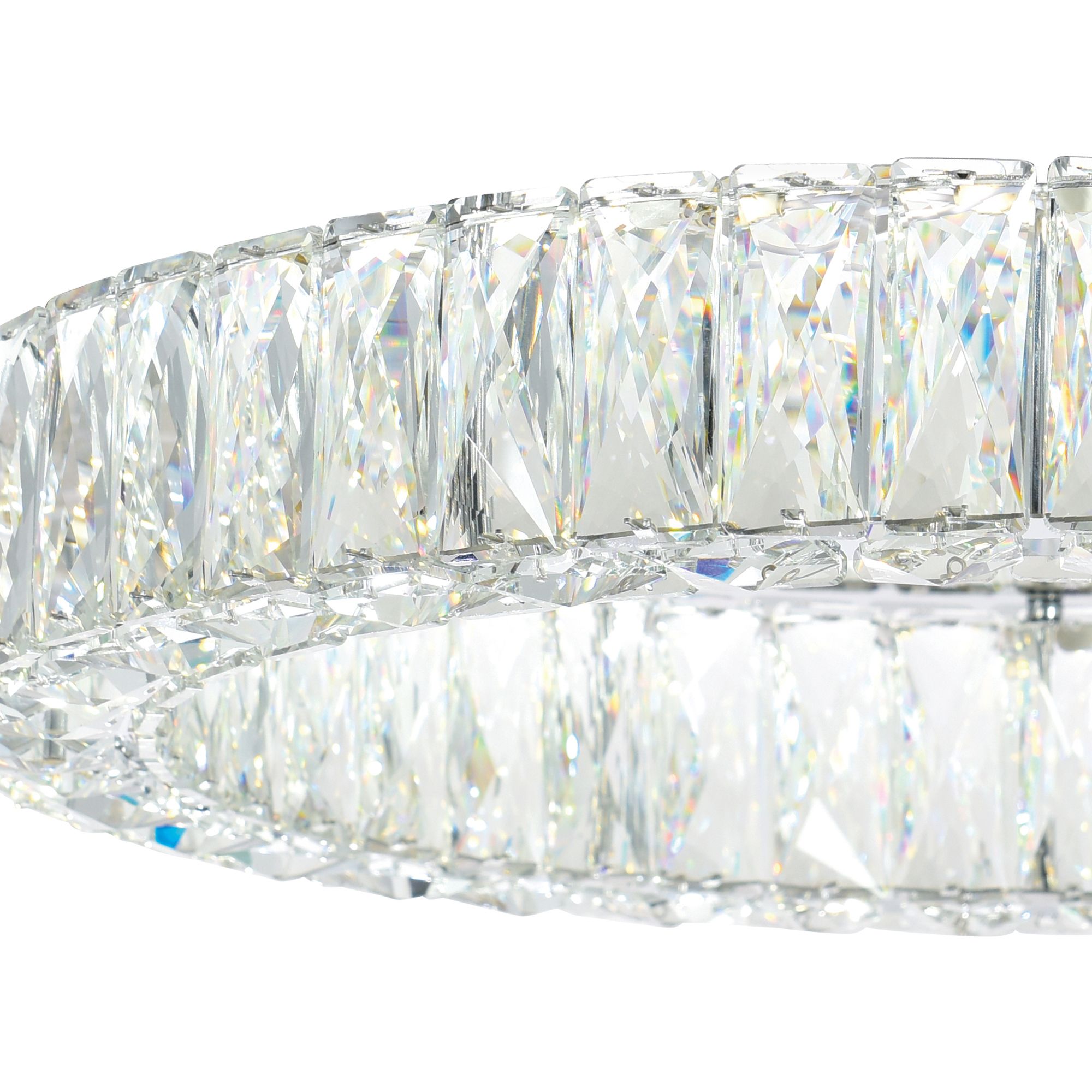 Image 4 Madeline Integrated LED 5 Ring Chrome Chandelier more views