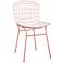 Madeline Rose Pink Gold and White Dining Chair