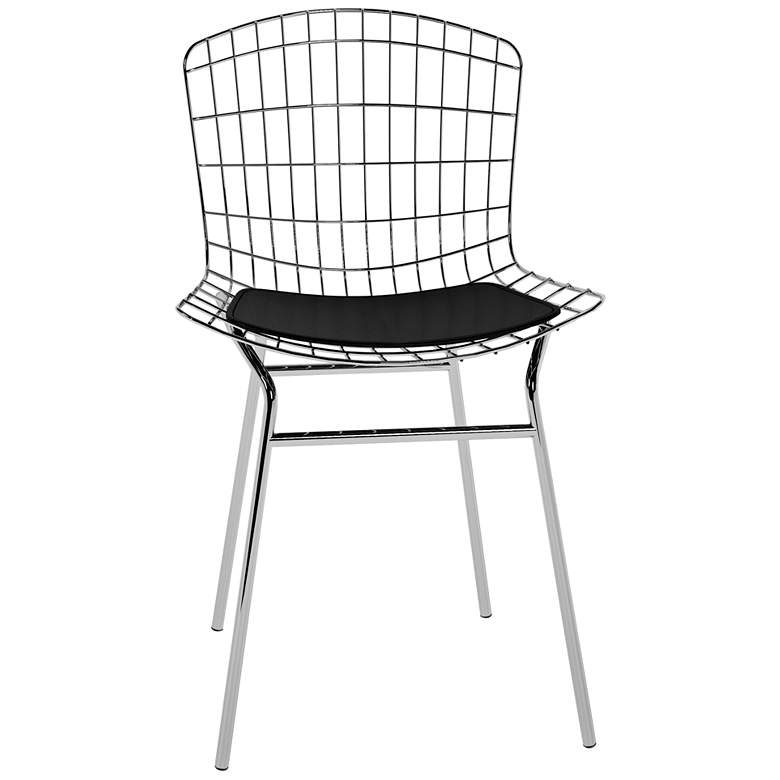 Madeline Silver and Black Dining Chair