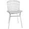 Madeline Silver and White Dining Chair