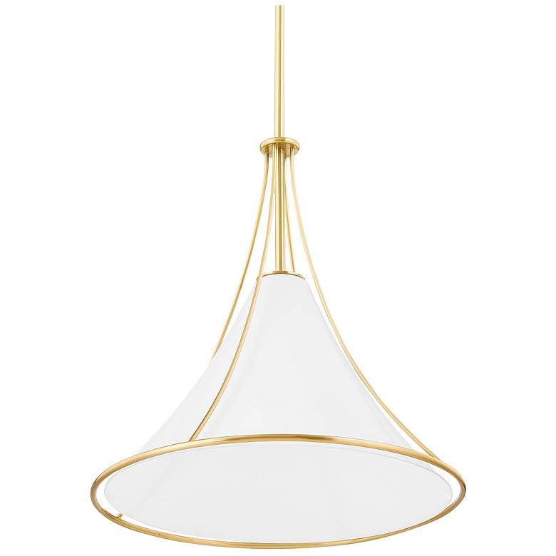 Image 1 Madelyn 1 Light Large Pendant Aged Brass