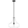 2_Madelynn 16" Wide Matte Black Pendant Light more views