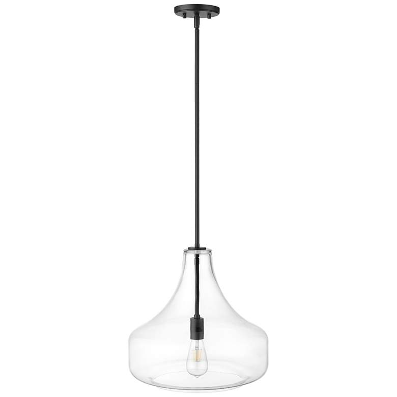Image 5 Madelynn 16" Wide Matte Black Pendant Light more views