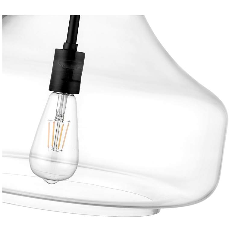 Image 6 Madelynn 16" Wide Matte Black Pendant Light more views
