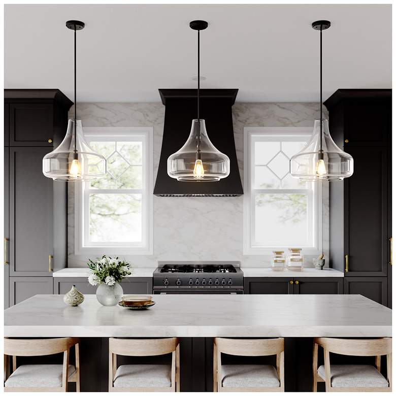 Image 7 Madelynn 16" Wide Matte Black Pendant Light more views