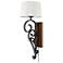 Madera 32 3/4" High Black Iron Plug-In Wall Sconce