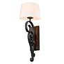 3_Madera 32 3/4" High Black Iron Plug-In Wall Sconce more views
