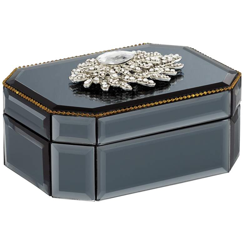 Image 1 Madge Smoky Black Decorative Jewelry Box