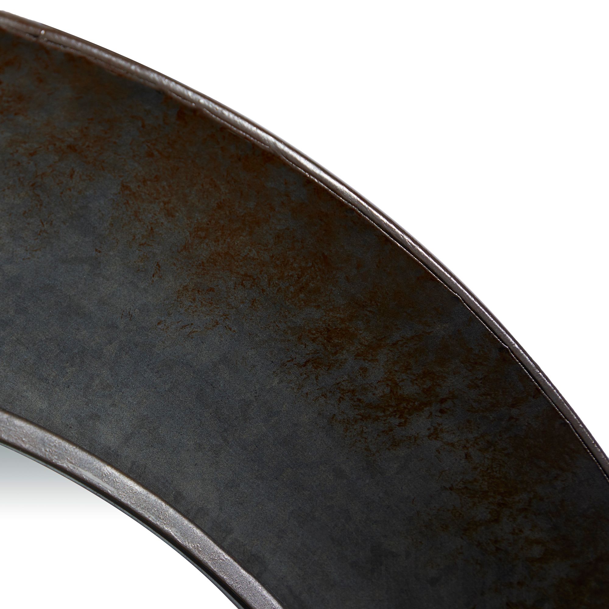 Image 4 Madigan Matte Gray Metal 35" Round Wall Mirror more views