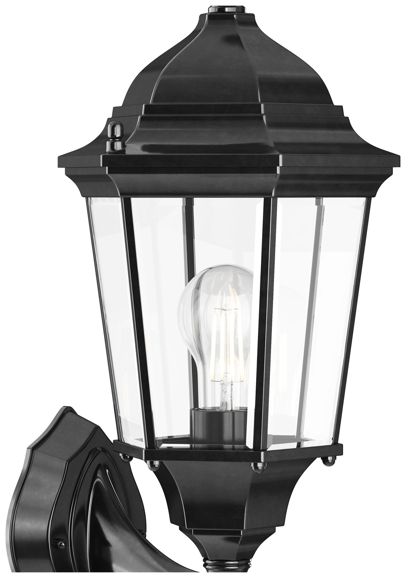 Image 4 Madison 1-Light 22.75-in Black Outdoor Wall Light more views
