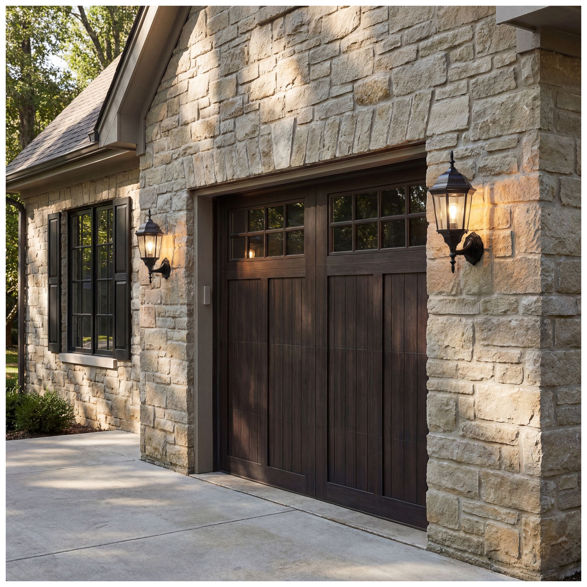 Image 6 Madison 1-Light 22.75-in Black Outdoor Wall Light more views