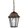 Madison 1-Light Traditional Tannery Bronze Outdoor Hanging Pendant