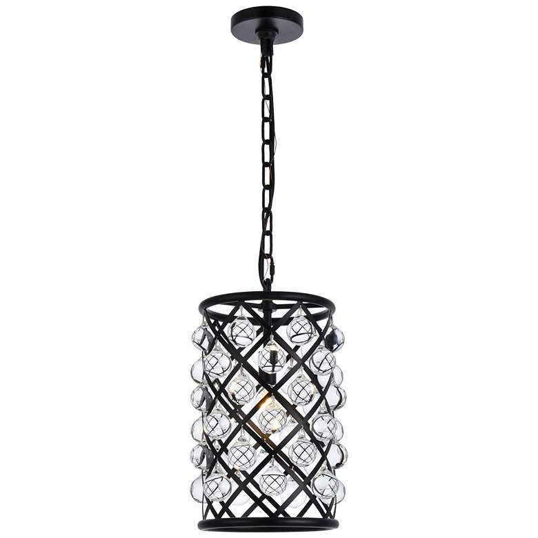Image 1 Madison 1 Lt Matte Black Pendant Clear