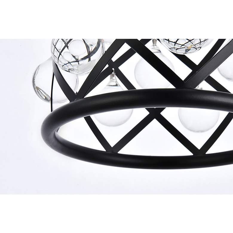 Image 5 Madison 1 Lt Matte Black Pendant Clear more views