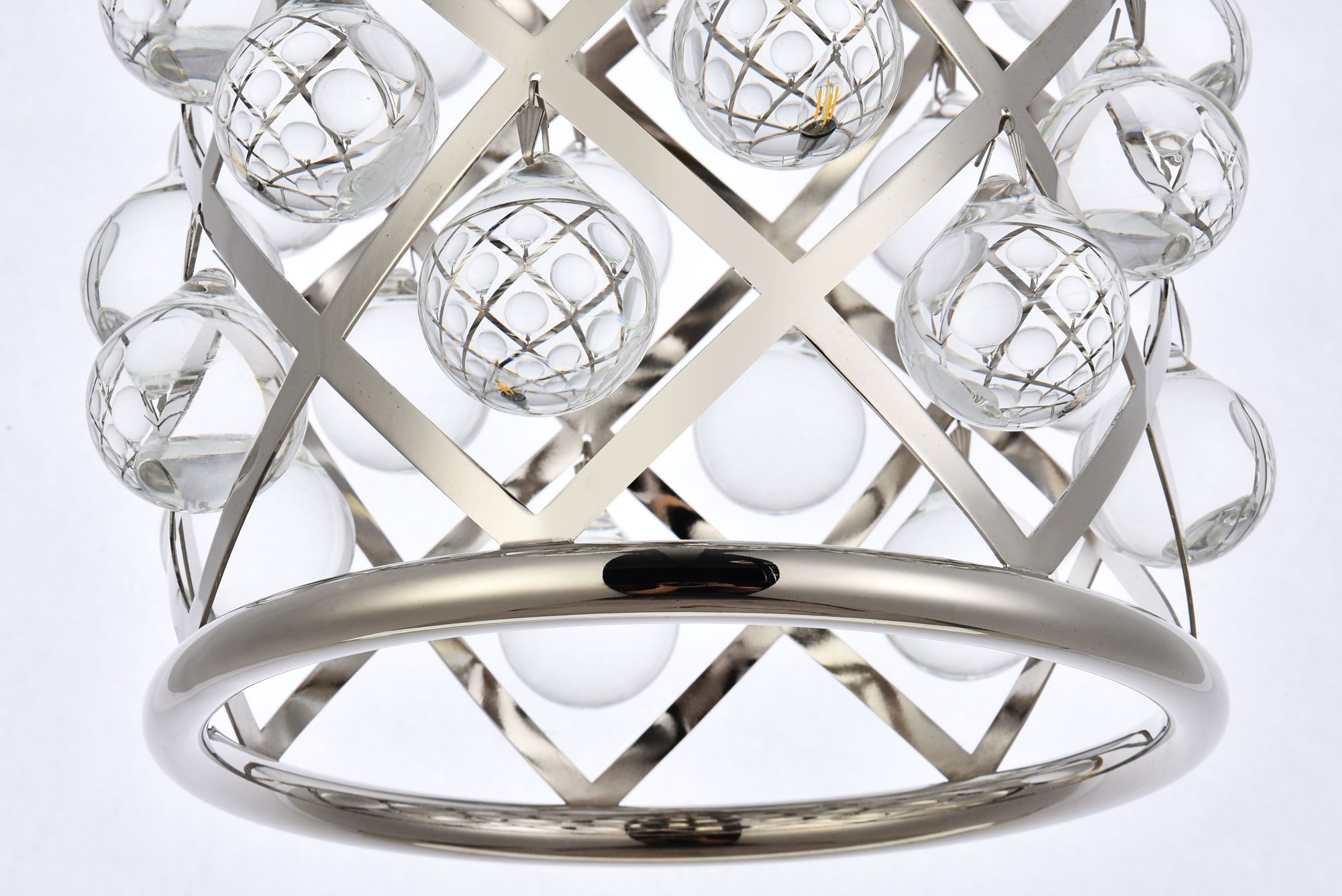 Image 5 Madison 1 Lt Polished Nickel Pendant Clear more views