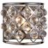 Madison 10 1/2" High Nickel Wall Sconce w/ Faceted Crystals