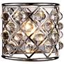 Madison 10 1/2" High Nickel Wall Sconce w/ Smooth Crystals