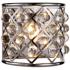Madison 10 1/2" High Nickel Wall Sconce w/ Smooth Crystals