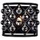 Madison 10 1/2"H Matte Black Wall Sconce w/ Smooth Crystals