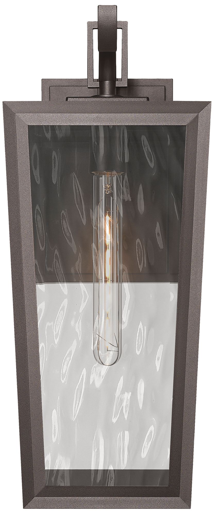 Madison 10" Bronze Coastal Outdoor Sconce With Water Glass