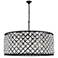 Madison 10 Light Matte Black Chandelier Clear