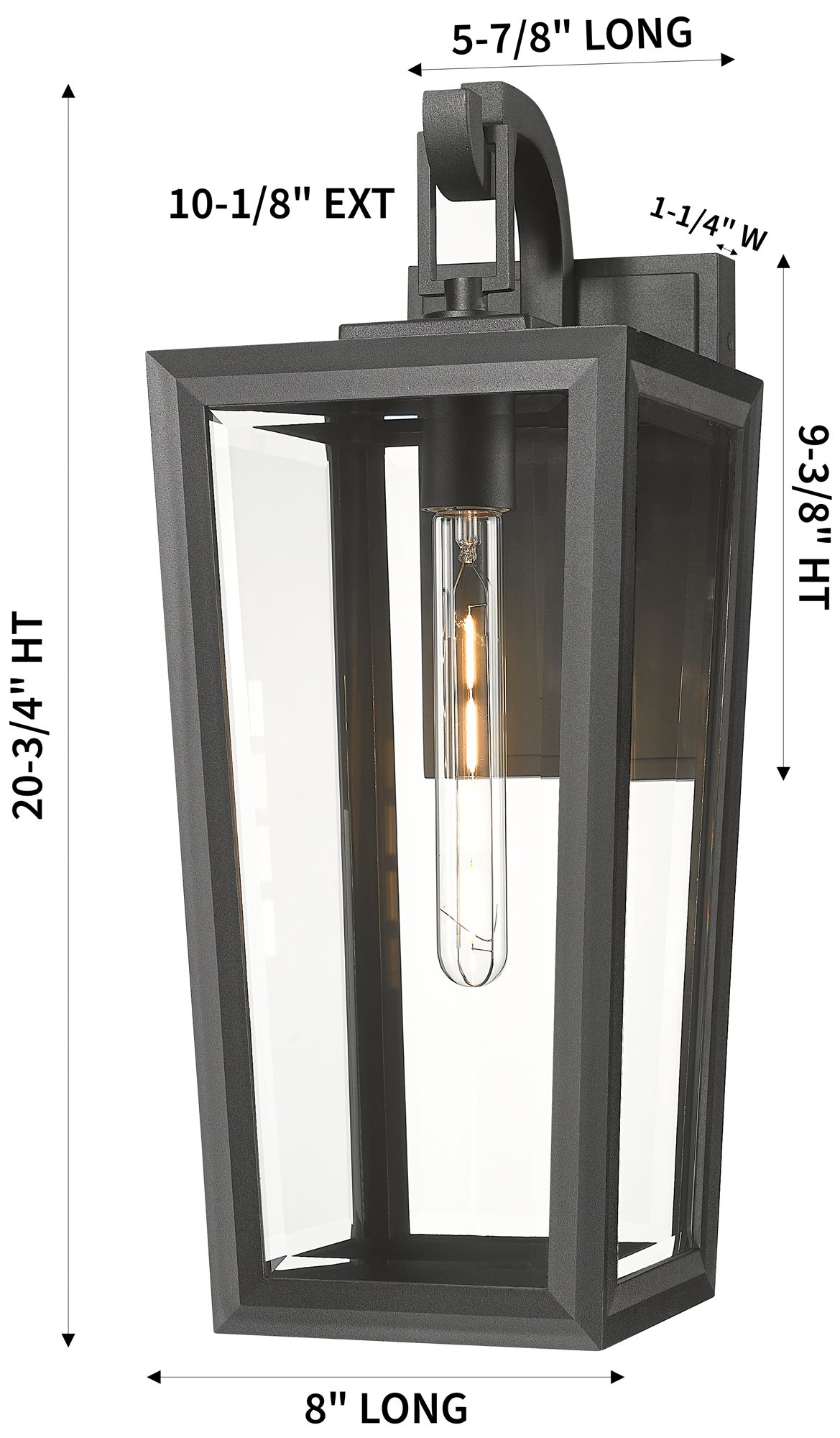 Image 5 Madison 10" Matte Black Coastal Outdoor Sconce With Clear Glass more views