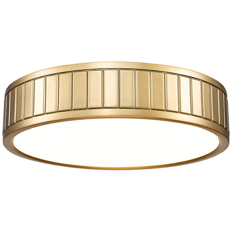 Image 3 Madison 12 1/2" Wide Modern Gold LED Ceiling Light