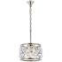 Madison 12" Wide Polished Nickel and Crystal Mini Pendant