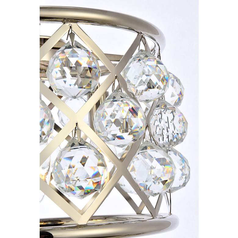 Image 5 Madison 12" Wide Polished Nickel and Crystal Mini Pendant more views