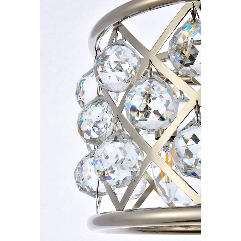 Image 7 Madison 12" Wide Polished Nickel and Crystal Mini Pendant more views